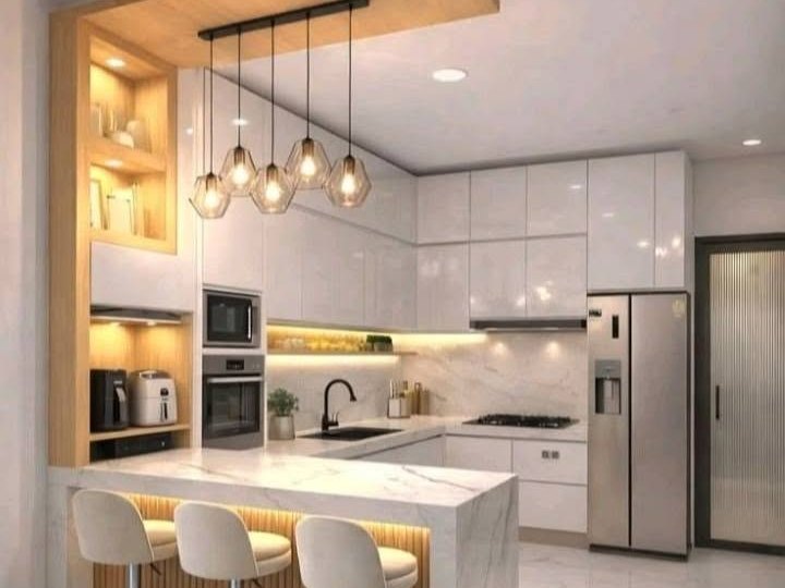 Mueble de cocina con isla fabricado a medida